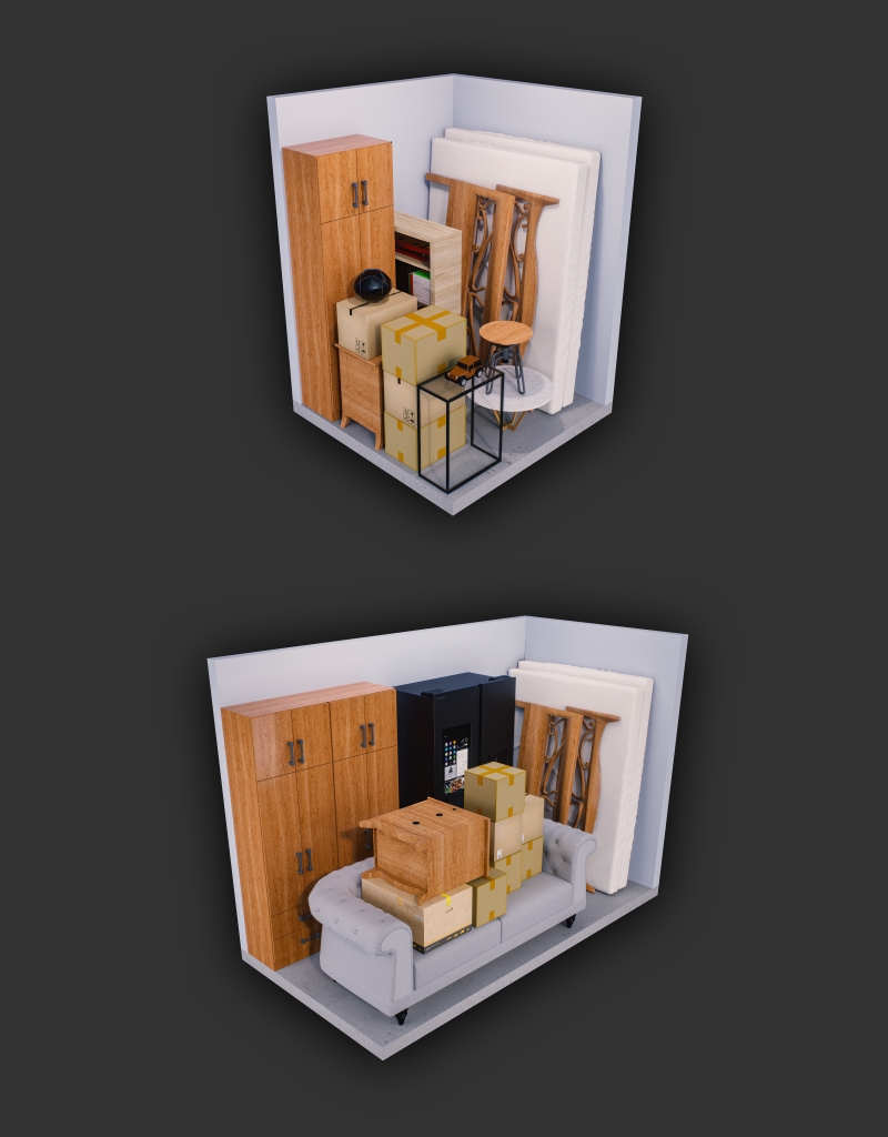 Small 5x5 and 5x10 Units Example Image